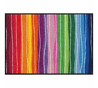 Salonloewe Wavy Lines Tapis lavable 50 x 75 cm multicolore