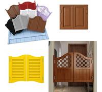 Saloon Porte Battante, Porte Western Bois Cowboy, Portes Séparation | Pour Escalier Salle De Bain Cuisine Fermeture Automatique avec Charnières Quincaillerie Montage Facile et Réglage