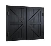 Saloon Porte Battante, Style Western Portes Cowboy Porte Séparation, Fermeture Automatique Portes de Café pour Escalier Salle De Bain Cuisine(Black,102x100 cm (WxH))