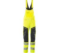 Salopette avec poches genouillères Hi-vis Jaune/Noir, taille 82 C58 MASCOT 19569-236-1709
