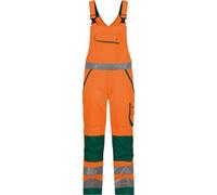 Salopette de sécurité DASSY® Malmedy avec poches genouillères ANGLE NEONORGE/VERT VERRE VOLANT Taille 54 Longueur : PLUS