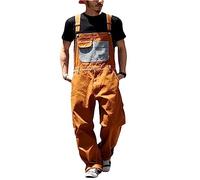 Salopette de travail en jean, style décontracté, tenue de travail tout-en-un résistante avec pantalon cargo, tendance, unisexe