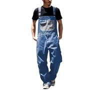 Salopette de travail en jean, style décontracté, tenue de travail tout-en-un résistante avec pantalon cargo, tendance, unisexe