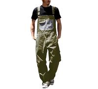 Salopette de travail en jean, style décontracté, tenue de travail tout-en-un résistante avec pantalon cargo, tendance, unisexe