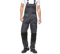 Salopettes de travail pour hommes taille 58 HELIOS Salopettes de travail pour hommes gris noir Gr. 58 (108-113)