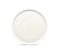 Ora gloss Assiette plate en porcelaine D26.5 Salt and Pepper