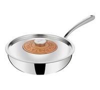 Lagostina Poêle wok emozione salta pasta 011204042026 – inox 26 cm avec couvercle