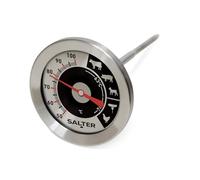 Salter 512 SSCR Thermomètre de Viande Rôti Analogique - Acier Inoxydable Thermometre de Cuisson, Fourchette de Température 50-100°C, Affichage Facile à Lire, Senseur Bi-Métal, Grill, Cuisson Barbecue