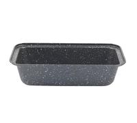 Salter BW07037EU7 Moule à Cake et à Pain Antiadhésif, Revêtement Antiadhésive Megastone, 27cm Plat en Forme Rectangulaire, Sans PFOA, Passe au Four Jusqu'à 220°C, Pour Viande/Légumes, Noir