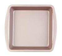 Salter BW07909C Metallics 26 cm Plat à Four en Forme Carrée, Plaque à Pâtisserie en Acier au Carbone, Sans PFOA, Passe au Four Jusqu'à 220°C/Thermostat 7, Champagne