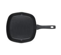 Salter BW08778 Geo Hex Griddle Pfanne, geschmiedeter Aluminium, 5X widerstandsfähigere Antihaft-Beschichtung, hexagonale Oberflächen, Spülmaschinenfest, für alle Kochstellen, Induktion, 28cm, Schwarz