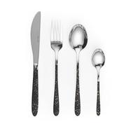 Salter BW09496 Marble Gold Ménagère 16 Pièces - Set de Couverts de Table en Acier Inoxydable, Pour 4 Personnes, Inclus Couteaux, Fourchettes et Cuillères
