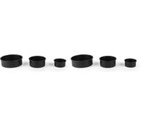 Salter BW12551EU7 Bakes ensemble de moules à gâteaux ronds - ensemble de 3 boîtes de cuisson antiadhésives, de 5 po/6 po/8 po, acier au carbone sans danger pour four à 220°C, gâteaux de 3 niveaux
