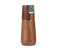 Salter BW13049AEU7 Edith Acacia Moulin à sel - Moulin à épices en bois, bois certifié FSC®, mécanisme de broyage en acier au carbone, mouture réglable de fine à grossière, convient au sel gemme