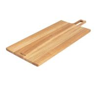 Salter BW13693EU7 Toronto Planche de service - Pelle à pizza en bois de 60 cm, grande planche à brouter en bois d’acacia certifié FSC®, palette à charcuterie rectangulaire avec poignée de service