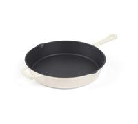 Salter Chester Poêle en fonte 26 cm, profonde, crème | Four jusqu’à 240 °C, tous feux dont induction, sans PFAS, de la plaque au four puis à table, bonne inertie thermique
