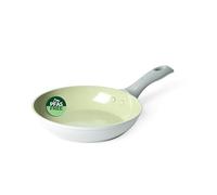 Salter Earth Poêle à Frire 20 cm - Revêtement Antiadhésif Céramique Sain, Ustensile de Cuisine Induction Sans PFAS, Petite Poêle en Aluminium pour Œufs et Crêpes, Facile à Nettoyer, Sans PFOA/PTFE