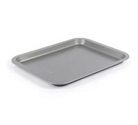 Salter Essentials Plaque de cuisson 41 cm rectangulaire, antiadhésive | Acier carbone, revêtement sans PFOA, compatible lave-vaisselle, intérieur argenté et extérieur gris, fabriqué au Royaume-Uni