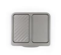 Salter Essentials plaque de cuisson - antiadhésif rectangulaire plateau de four, Compatible lave-vaisselle, Facile à nettoyer, Fabriqué au Royaume-Uni, Acier carbone, Sans PFOA, BW13673