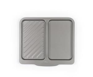 Salter Essentials plaque de cuisson - antiadhésif rectangulaire plateau de four, Compatible lave-vaisselle, Facile à nettoyer, Fabriqué au Royaume-Uni, Acier carbone, Sans PFOA, BW13673
