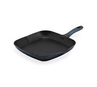 Salter Excellence Poêle à Griller 28 cm - Revêtement Antiadhésif, Aluminium Forgé Durable, Compatible Induction, Collier Thermo, Devient Rouge à Température Optimale