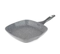 Salter Marblestone 28 cm Poêle Grill Antiadhésive, Poele à Griller Aluminium Forgé, Revêtement Antiadhésif Effet Marbre, Sans PFOA, Compatible avec Plaques à Induction & Lave-Vaisselles BW02773G