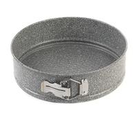 Salter Marblestone Moule à charnière - 24cm Antiadhésif avec fond mobile, Profondeur 6.5cm, Acier Au Carbone, Ouverture rapide, Fermoir inclus, Sans PFOA, Passe au four jusqu'à 220 degrés