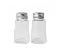 Salter Moulin à Poivre et Sel en Verre (Lot de 2), Set Salière Poivrière Style Bistrot, Design Premium avec Bouchons Inox, Collection Classique pour Table