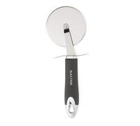 Salter Roulette Pizza en Acier Inoxydable, Coupe Pizza Professionnel Style Pizza Party, Design Cosmos avec Crochet de Suspension, Roulette pour Pizza et Pain à l'Ail, Gris Mat