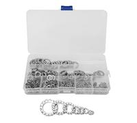 Saluaqui 300 PCS Kit de Lave-linge de Serrure avec Joints Dentelées Externes 304 Conception Anti-lore en Acier Inoxydable pour une Adhérence et une stabilité Améliorées en Plusieurs Tailles