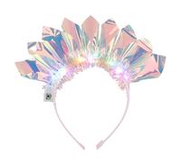 Saluaqui Bandeau Lumineux LED avec Couronne Lumineuse pour Femmes et Filles avec Lumières Multicolores Réglables, Festivals de Musique, Fêtes, Célébrations D'anniversaire (Bandeau lumineux)