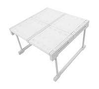 Saluaqui Étagère d'armoire Extensible en Acier au Carbone, Support de Rangement pour Cuisine, Salle de Bain, Installation sans Perceuse, Rangement Polyvalent dans Un Placard, Ensemble de 18 Pièces
