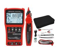 Saluaqui Traceur de Fil Multifonction avec POE et Test de Tension - Testeur de Câble Réseau Cat5 Cat6 et Analyseur de Circuit Numérique - Comprend RJ45, Batterie Rechargeable, Lampe de Poche LED