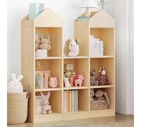 Salutmeuble Bibliothèque pour Enfant, Etagère en Bois 7 Cubes, Meuble Rangement Jouet Enfant pour la Salle de Jeux, la Chambre d'enfant, la Chambre de Bébé 91x30x107cm