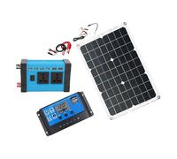 SALUTUYA ensemble de panneaux solaires onduleur Système de générateur solaire 300W 12V à 220V, onduleur bricolage photovoltaique