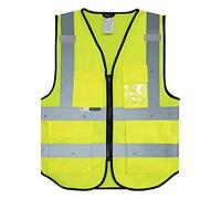 Salzmann Gilet de Sécurité - Gilet réfléchissant de haute visibilité avec plusieurs poches - Fabriqué avec du matériau réfléchissant 3M