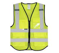 Salzmann Gilet de Sécurité - Gilet réfléchissant de Haute visibilité avec Plusieurs Poches - Fabriqué avec du matériau réfléchissant 3M