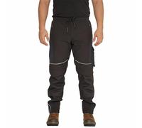 Sam Caan® Hi Vis Hommes Pantalon Vêtements de Travail Softshell Haute visibilité Viz Réfléchissant Résistant à l’Eau Cargo Répulsif Anti-Vent Sécurité Site Travail Wear Soft Shell