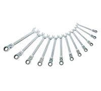 JEU DE 12 CLES MIXTES A CLIQUET ARTICULEE 8 A 19 MM + 1 POLO SAM - 50-CTJ12Z
