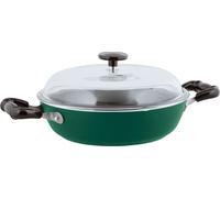 Sambonet 1965 Vintage Quarzo Nero, poêle verte à 2 poignées, 24 cm, S0136-S00544-51015G74