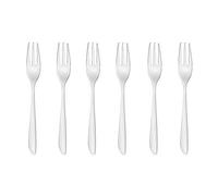 Sambonet 52163A55 Leaf Set de 6 Fourchettes à gâteau Acier Inoxydable Gris 18,4 x 3,1 x 11 cm
