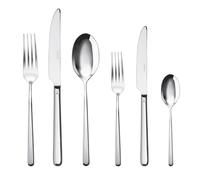 Sambonet Lot de couverts Linear monobloc 36 pièces acier inoxydable 18/10 pour 6 personnes