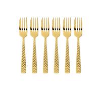 Sambonet Cortina Set 6 fourchettes à gâteau dorées