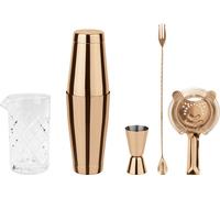 Sambonet Paderno Set à cocktail Crystal Copper 5 pièces