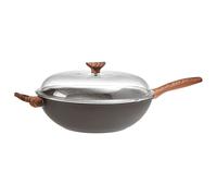 Sambonet Rock'N'Rose Aluminium schwarz Wokpfanne 32 cm mD S0163-S00565-S2105 51033-32