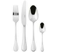 Sambonet Royal 52563-G2 Ménagère en acier inoxydable 18/10 pour 12 personnes 48 pièces : 12 fourchettes, 12 cuillères, 12 couteaux, 12 cuillères à café, passe au lave-vaisselle, cuivre