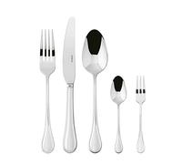 Sambonet Royal 52563-G6 Service de table en acier inoxydable 18/10 pour 6 personnes 30 pièces : 6 fourchettes, 6 cuillères, 6 couteaux, 6 cuillères à café, 6 fourchettes à dessert, passent au
