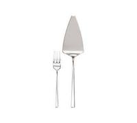 Sambonet S0124 Linea Q, service à dessert 13 pièces, acier inoxydable argenté