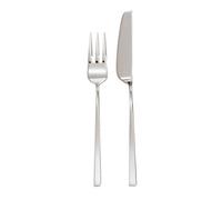 Sambonet S0149, gamme Linea Q, set de couverts pour poisson, 24 pièces, en acier inoxydable 18/10