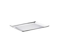 Sambonet S0569, plateau de la collection Linea Q, dimensions 52x33 cm, plaqué argent